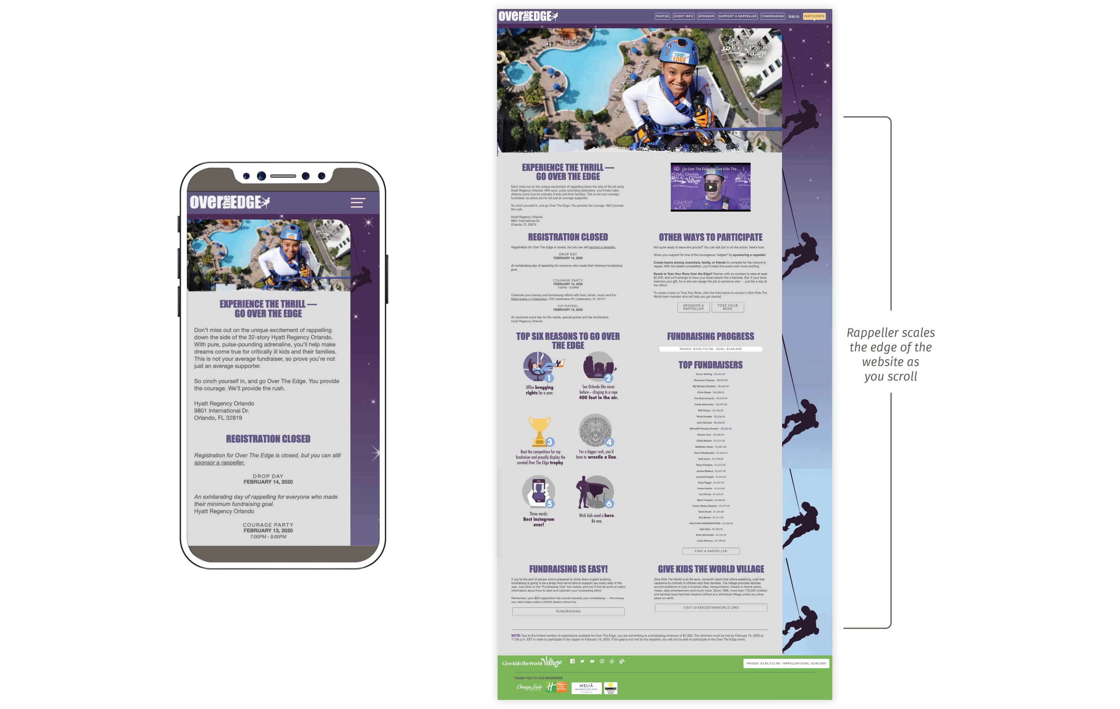 Over the Edge Website