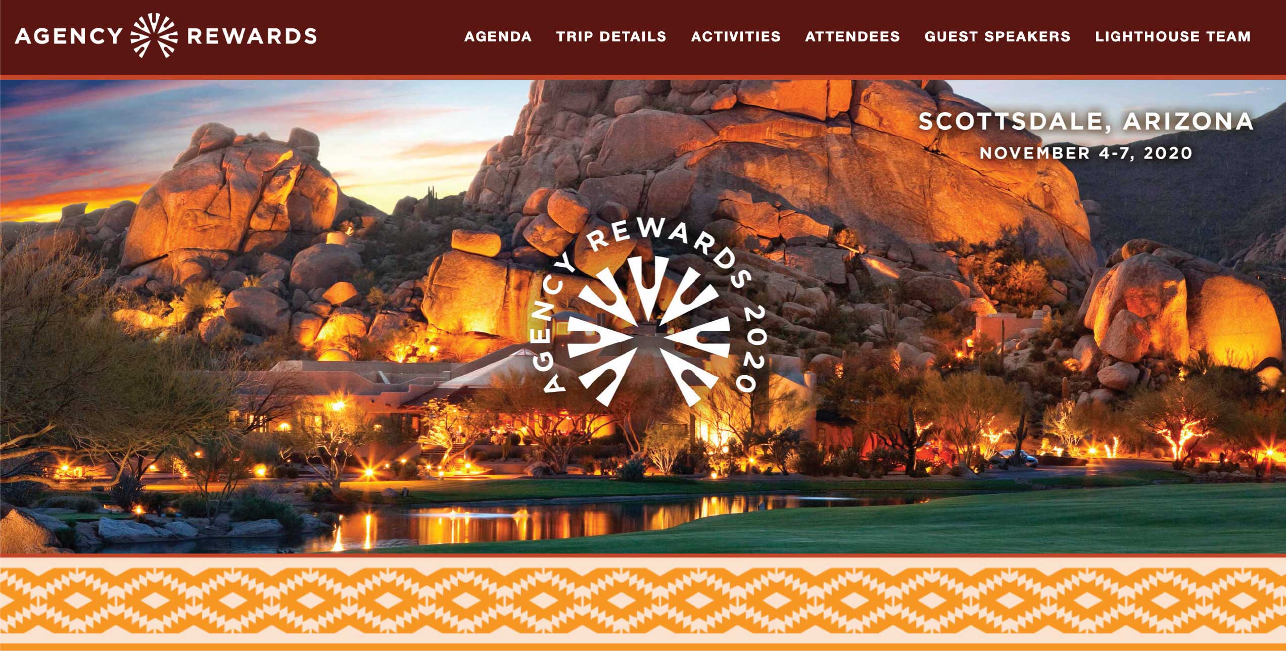 Agency Rewards Event Website